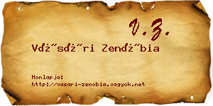 Vásári Zenóbia névjegykártya